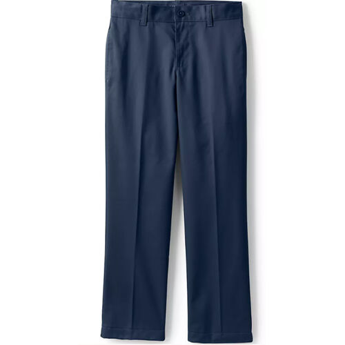 Lands' End School Uniform Boys Plain Front Chino Pants Thumbnail