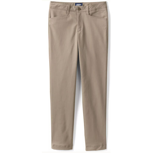 Lands' End School Uniform Girls Slim Fit Stretch Chino Pants Thumbnail