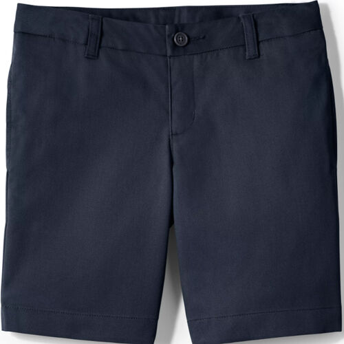 Lands' End School Uniform Girls Chino Shorts Thumbnail