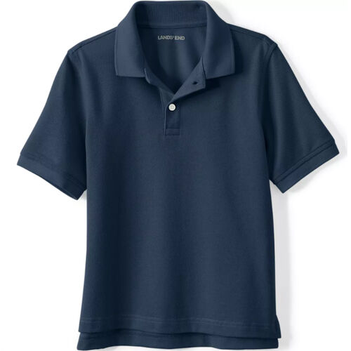 Lands' End School Uniform Kids Short Sleeve Mesh Polo Shirt Thumbnail