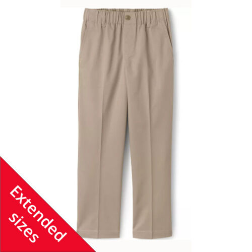Lands' End School Uniform Boys Elastic Waist Chino Pants Thumbnail