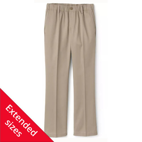 Lands' End School Uniform Girls Elastic Waist Chino Pants Thumbnail