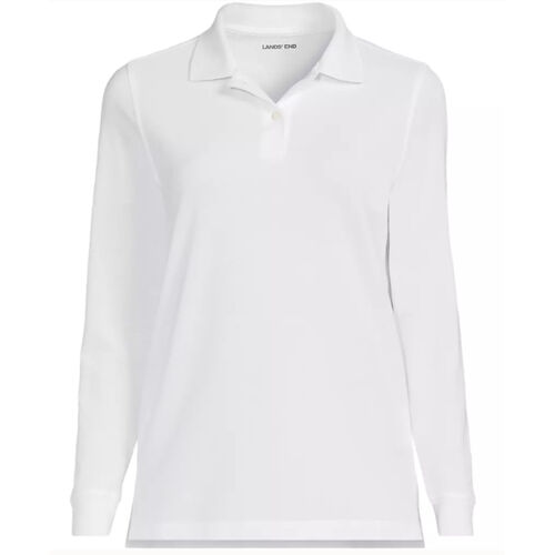 School Uniform Women's Long Sleeve Mesh Polo Shirt Thumbnail